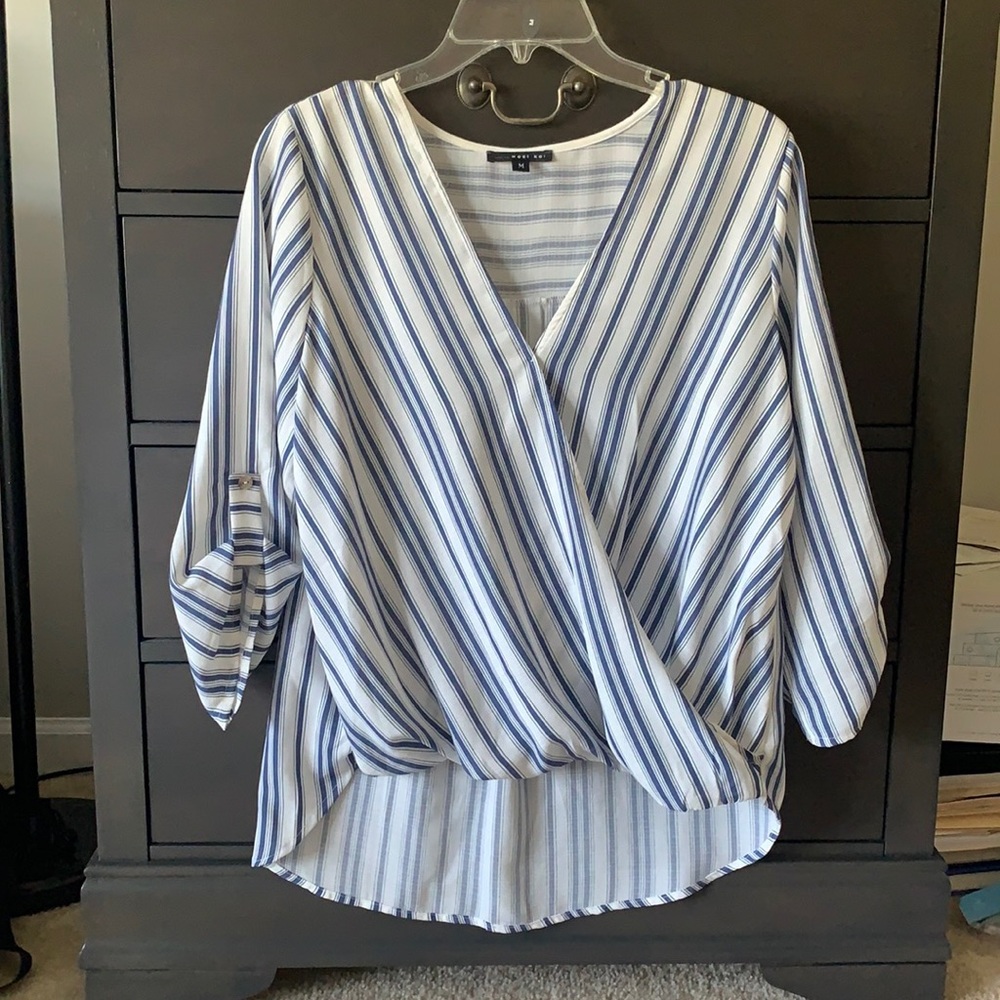 West Kei blouse 3/4 sleeve, size medium.